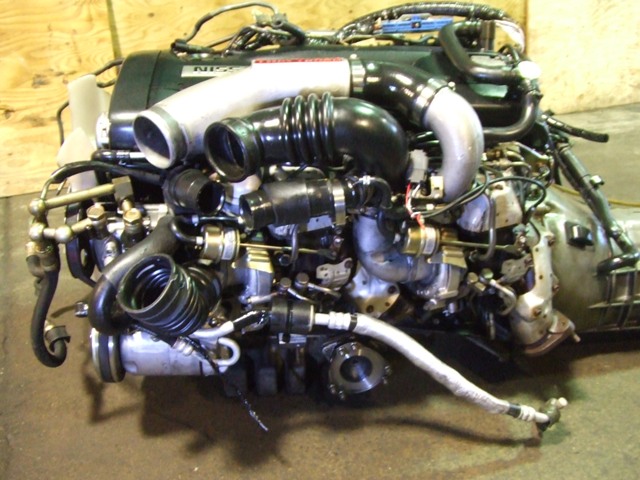 JDM NISSAN SKYLINE GTR RB26DETT R32 ENGINE WITH MT AWD TRANSMISSION ...