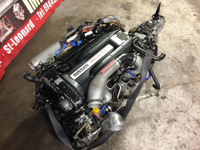 JDM NISSAN SKYLINE GTR R33 BNR33 RB26DETT COMPLETE ENGINE TWIN TURBO 5 ...