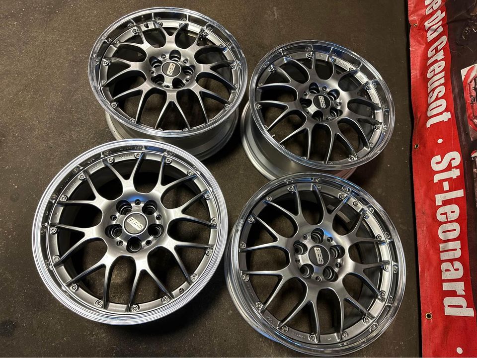 FORGED BBS RS-GT RS931 18X8.0JJ +40 DIAMOND BLACK 18 inches 5X100 MAGS ...